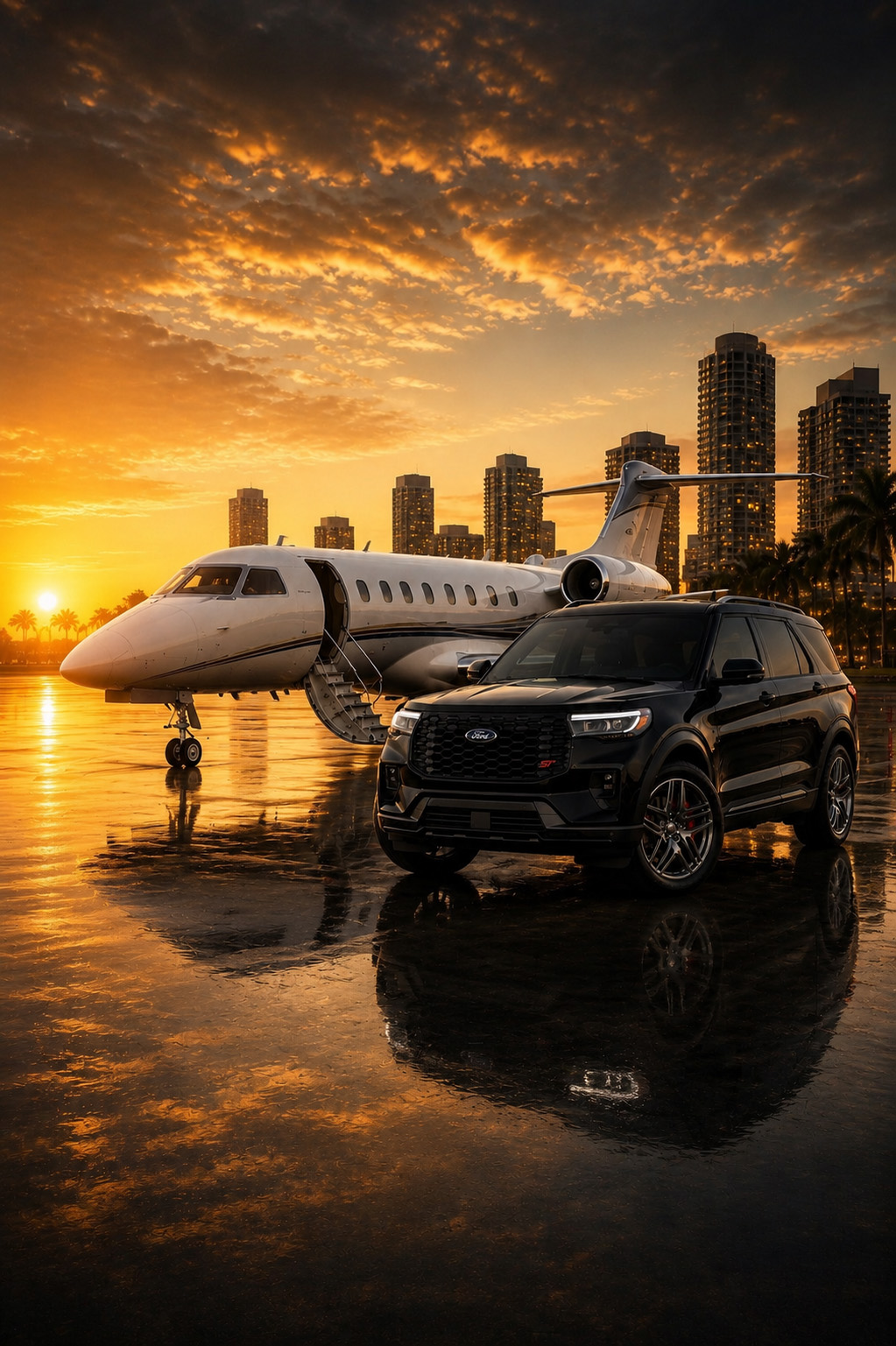 Black luxury SUV